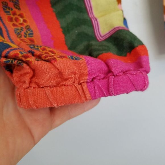 Anthropologie Farm Rio Printed Linen High Waist Jogger Pants SP - Picture 10 of 13